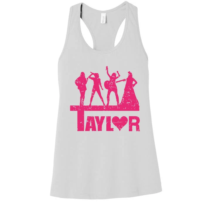 Girl Groovy Taylor 80s Vintage Women's Racerback Tank