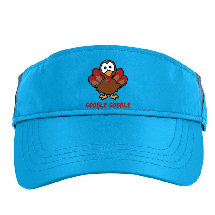 Gobble Gobble Turkey Thanksgiving Dinner Gift Gift Adult Drive Performance Visor