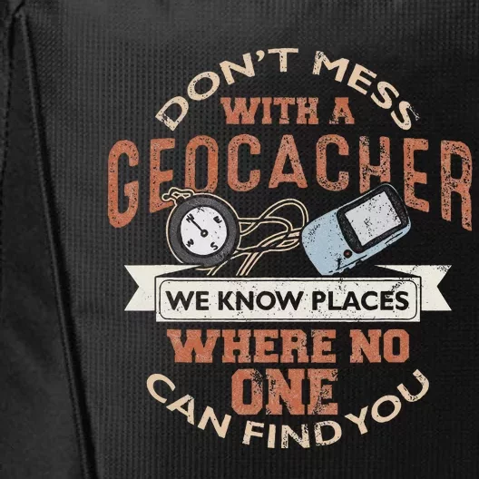 Geocache Geocaching Treasure Hunt City Backpack