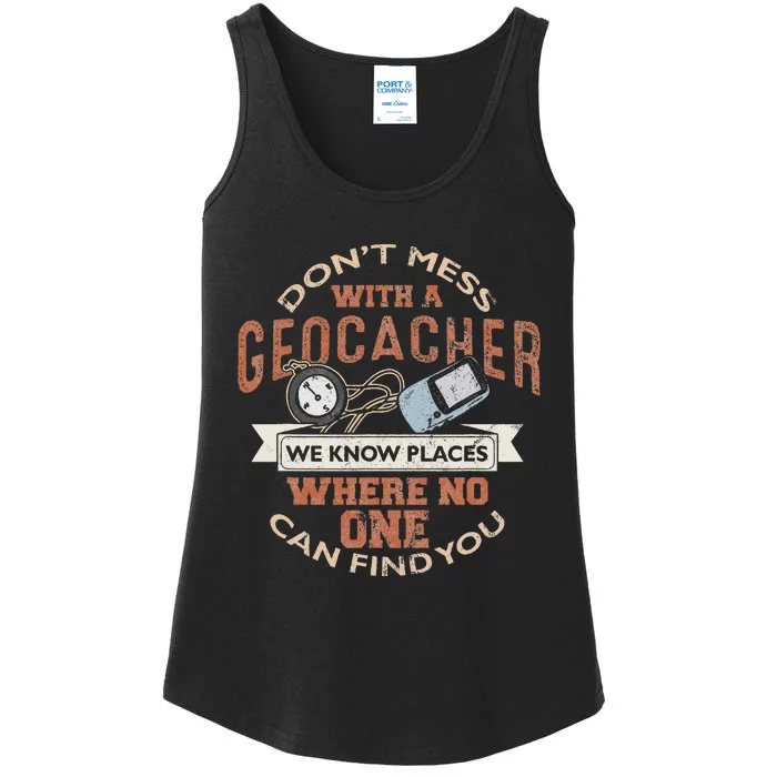 Geocache Geocaching Treasure Hunt Ladies Essential Tank