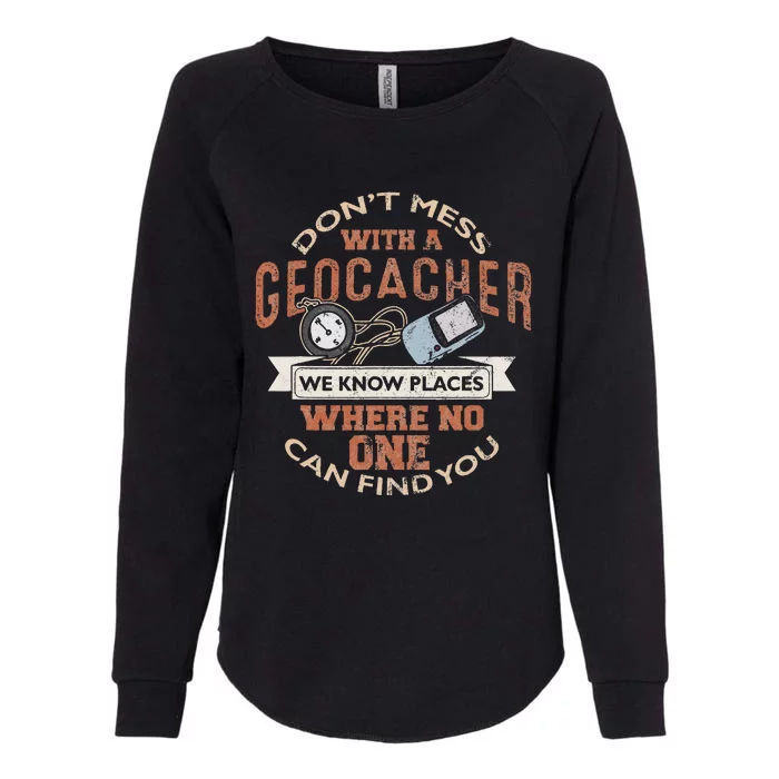 Geocache Geocaching Treasure Hunt Womens California Wash Sweatshirt