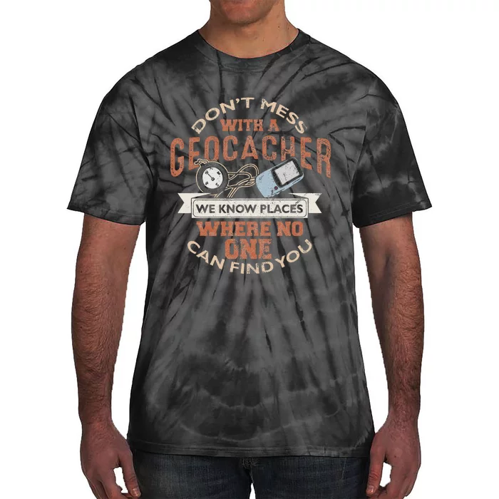 Geocache Geocaching Treasure Hunt Tie-Dye T-Shirt