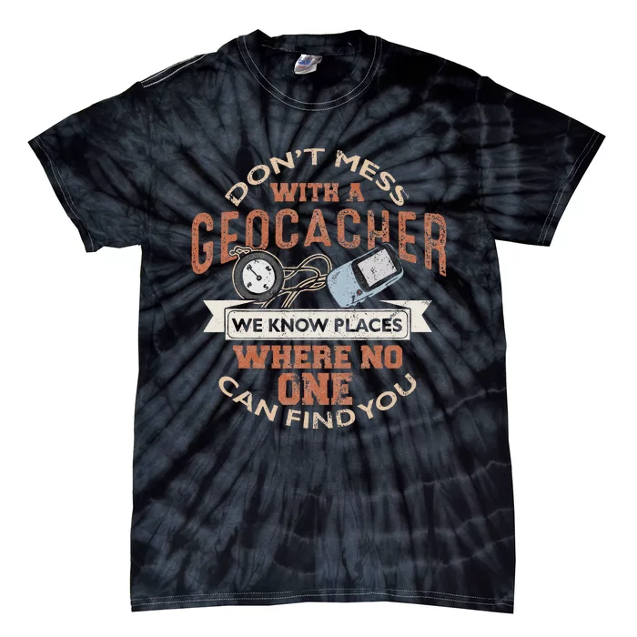 Geocache Geocaching Treasure Hunt Tie-Dye T-Shirt