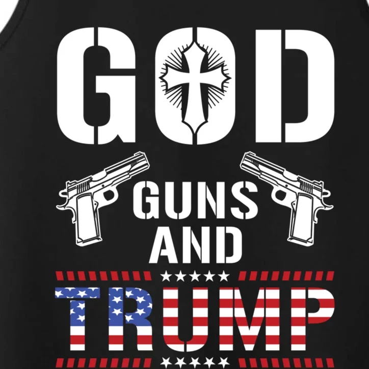 God Guns Trump 2nd Adt Patriotic 2020 Gift Performance Tank