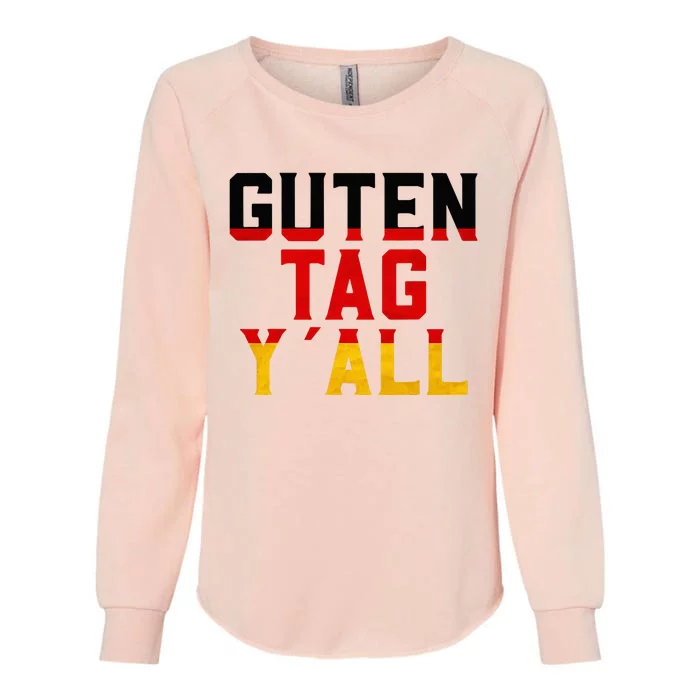 German Guten Tag Germany funny city Womens California Wash Sweatshirt