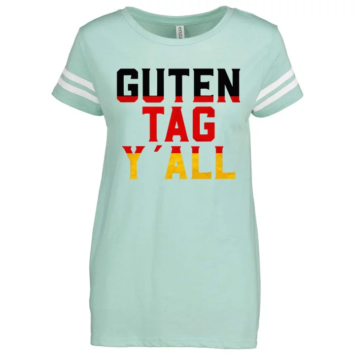 German Guten Tag Germany funny city Enza Ladies Jersey Football T-Shirt