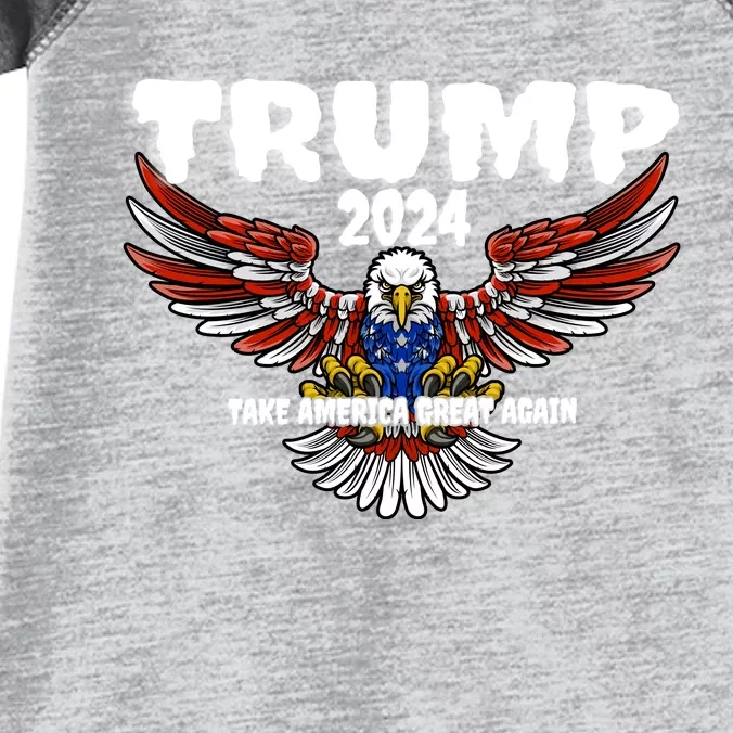 Great Gift Trump 2024 Take America Great Again Infant Baby Jersey Bodysuit