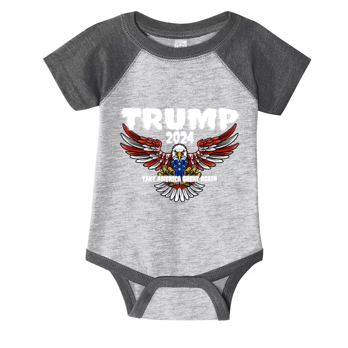 Great Gift Trump 2024 Take America Great Again Infant Baby Jersey Bodysuit