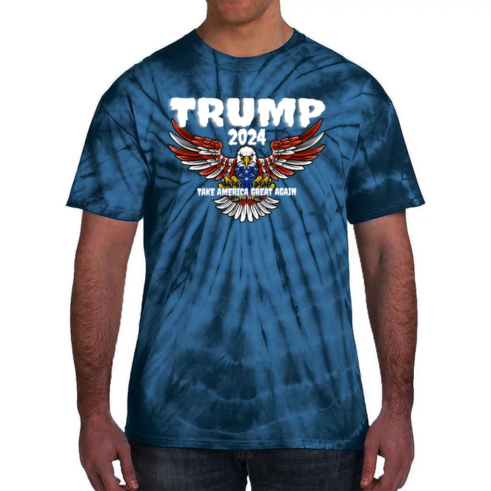 Great Gift Trump 2024 Take America Great Again Tie-Dye T-Shirt