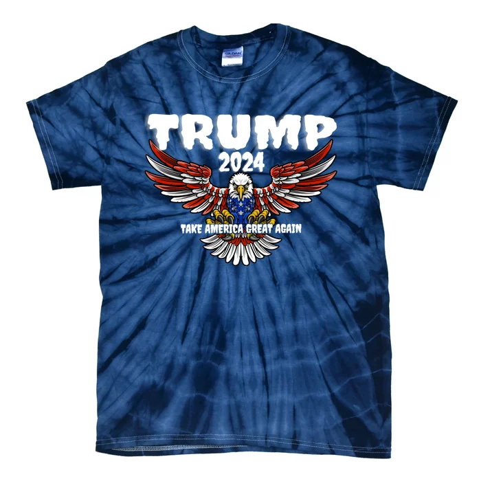 Great Gift Trump 2024 Take America Great Again Tie-Dye T-Shirt