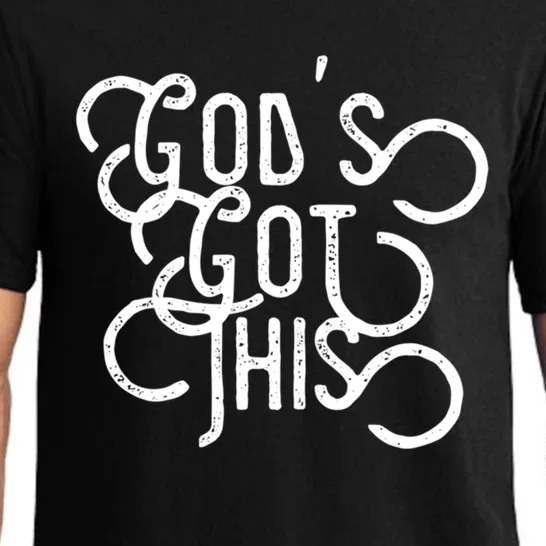 Gods Got This Funny Gift Pajama Set