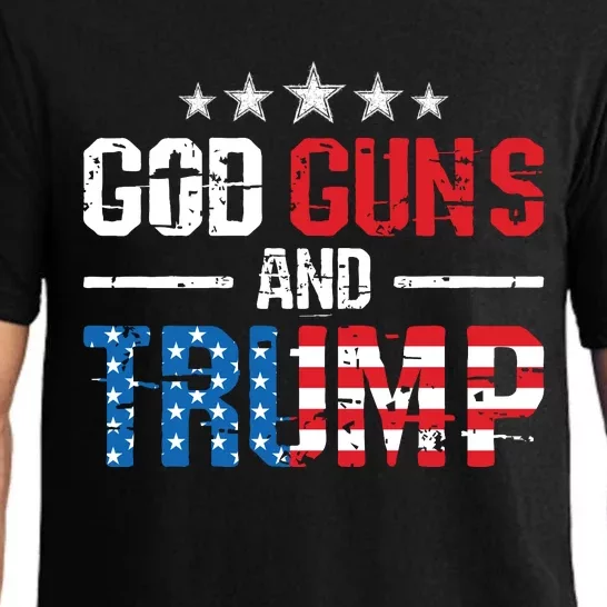 God Guns Trump 2nd Amendment Trump 45 47 Pajama Set