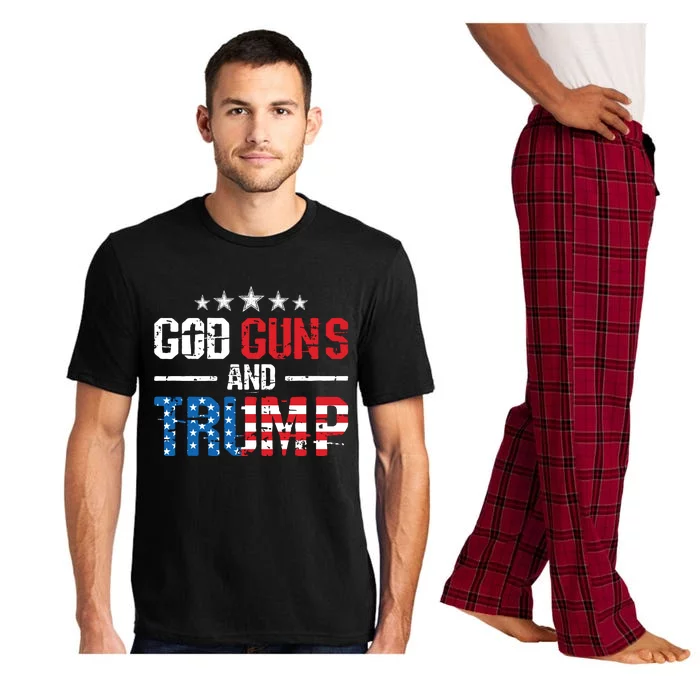 God Guns Trump 2nd Amendment Trump 45 47 Pajama Set