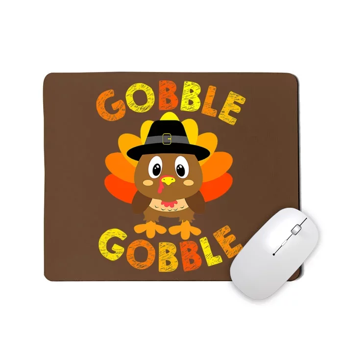 Gobble Gobble Turkey Baby Outfit Thanksgiving Gifts Mousepad