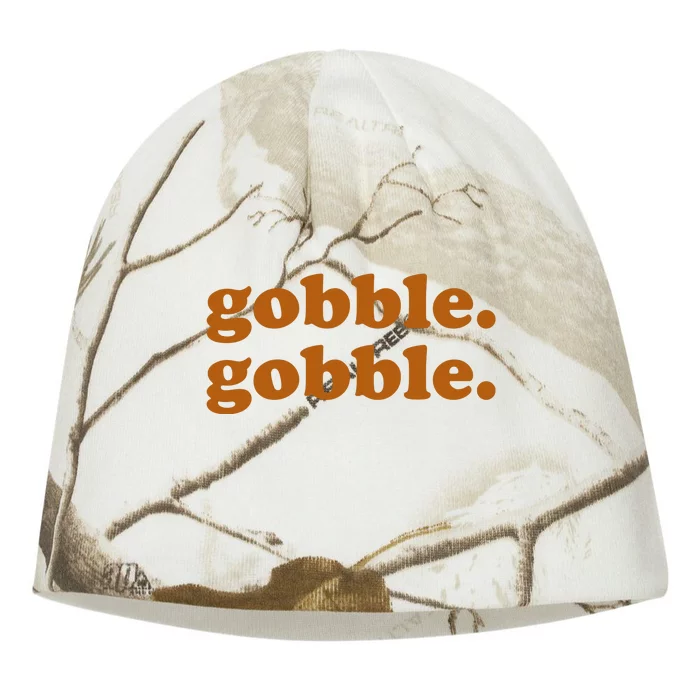 Gobble Gobble Thanksgiving Turkey Holiday Kati - Camo Knit Beanie