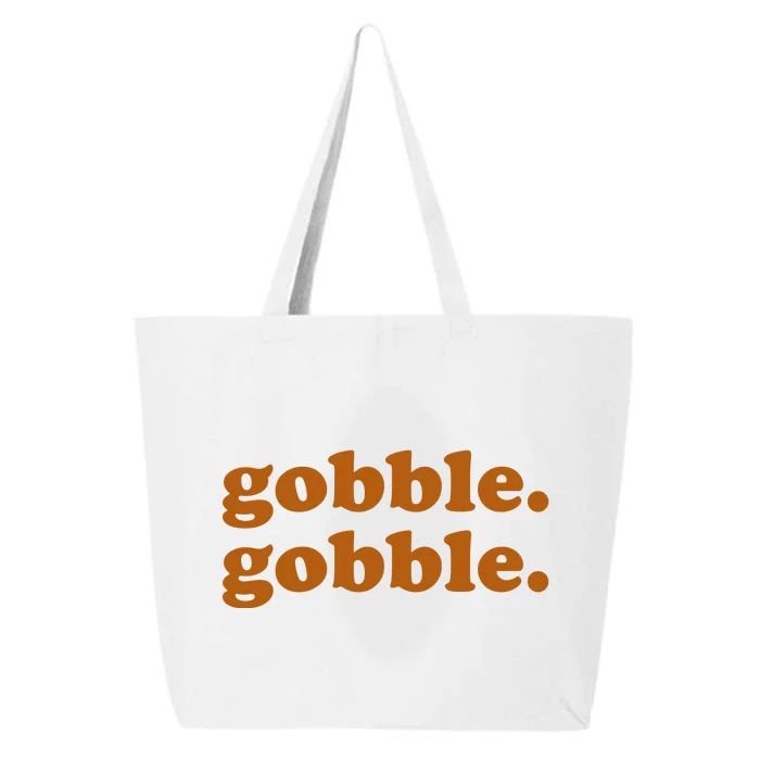 Gobble Gobble Thanksgiving Turkey Holiday 25L Jumbo Tote