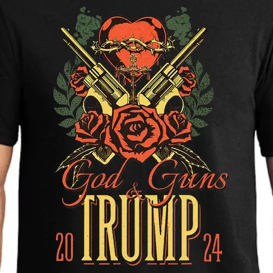 God Guns & Trump 2024 2a Support Pajama Set