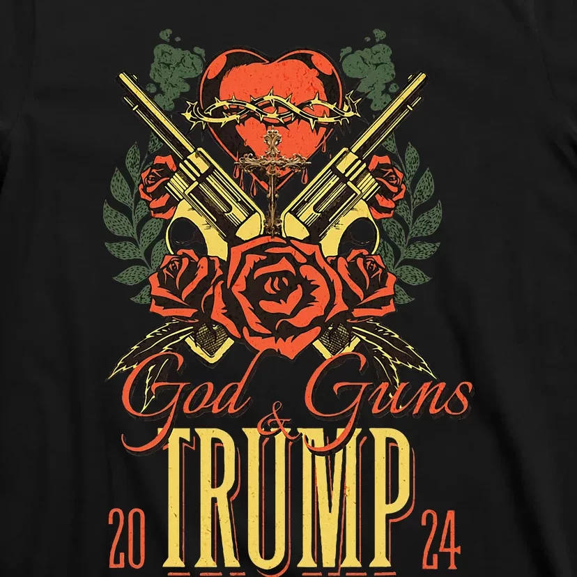 God Guns & Trump 2024 2a Support T-Shirt