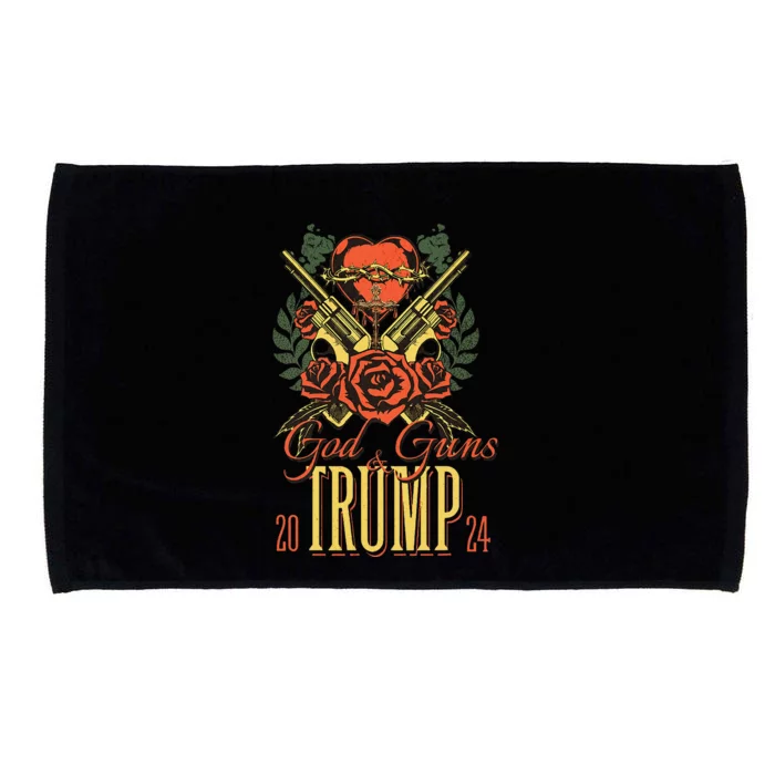 God Guns & Trump 2024 2a Support Microfiber Hand Towel