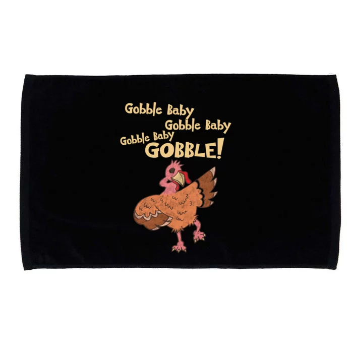 Gobble Gobble Thanksgiving Turkey Gift Microfiber Hand Towel