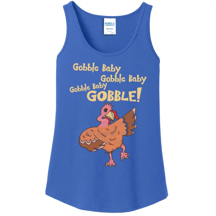 Gobble Gobble Thanksgiving Turkey Gift Ladies Essential Tank