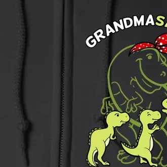 Grandmasaurus Grandma Tyrannosaurus Dinosaur Mother's Day Full Zip Hoodie