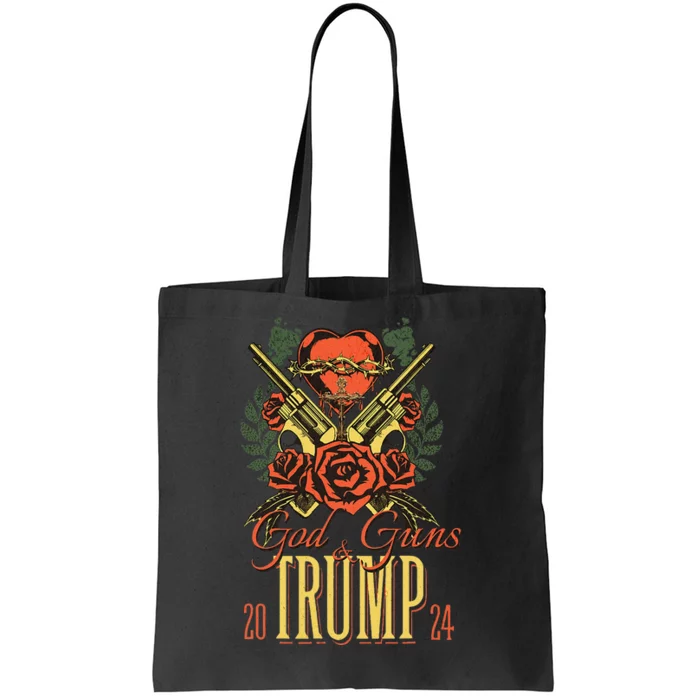 God Guns & Trump 2024 2a Support Tote Bag