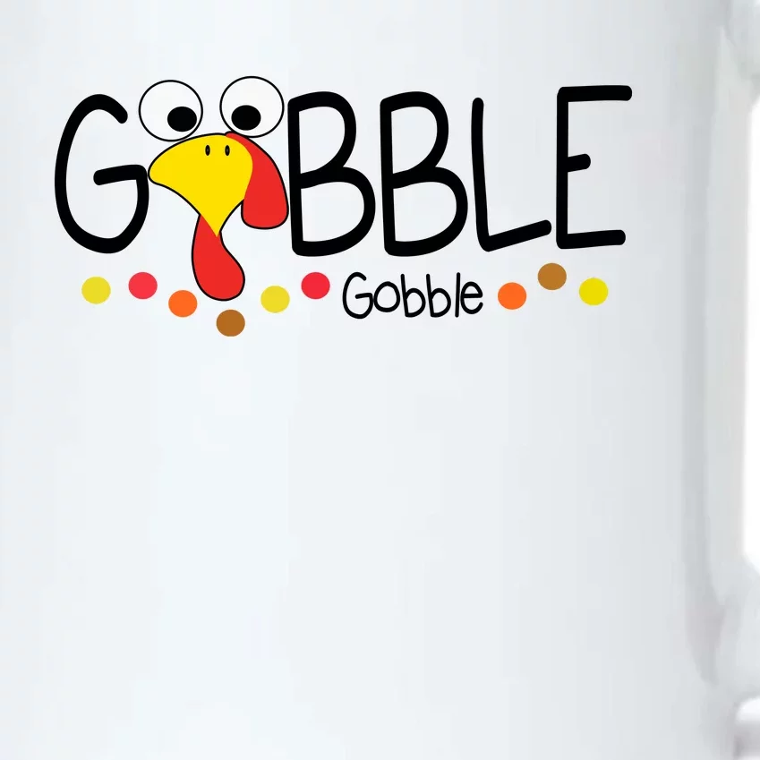 Gobble Gobble Thanksgiving Turkey Festive Black Color Changing Mug