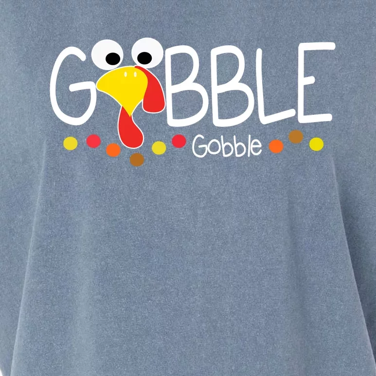 Gobble Gobble Thanksgiving Turkey Festive Garment-Dyed Women's Muscle Tee