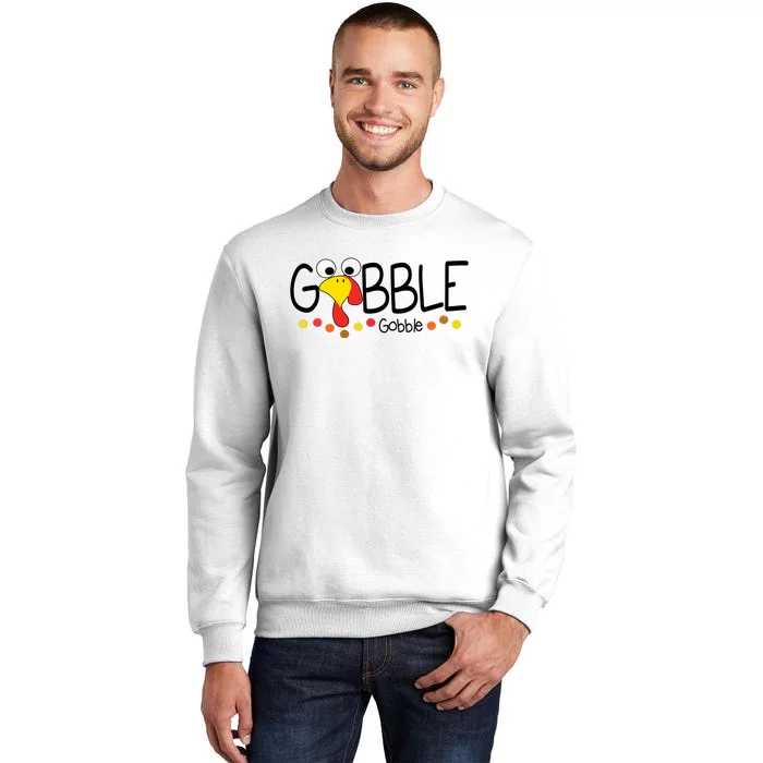 Gobble Gobble Thanksgiving Turkey Festive Sweatshirt