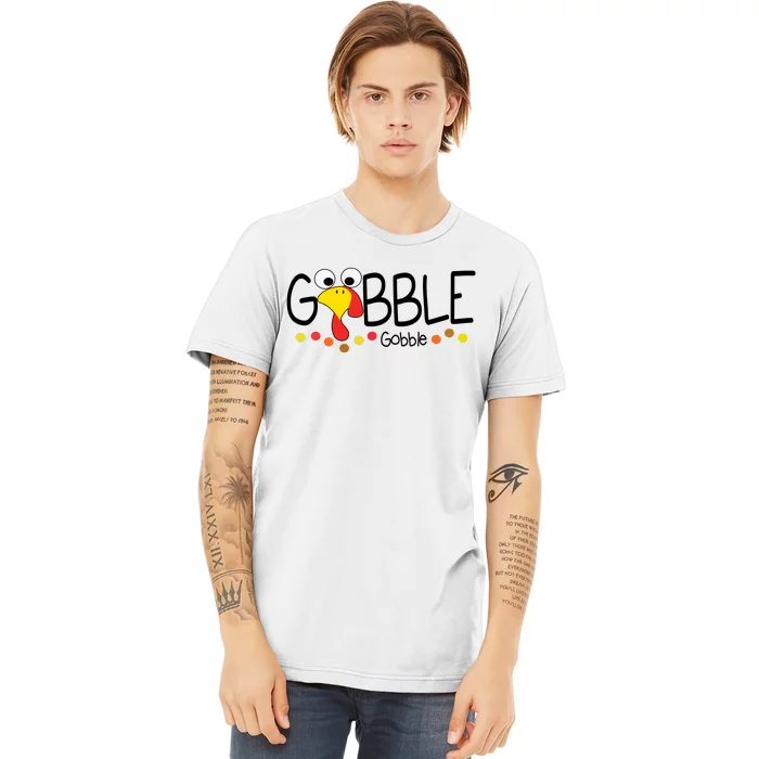 Gobble Gobble Thanksgiving Turkey Festive Premium T-Shirt