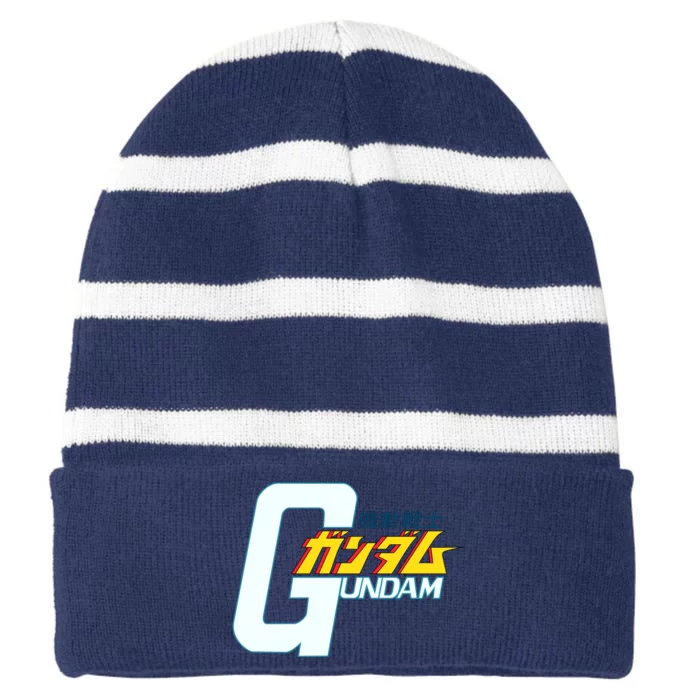 Gundam Striped Beanie with Solid Band