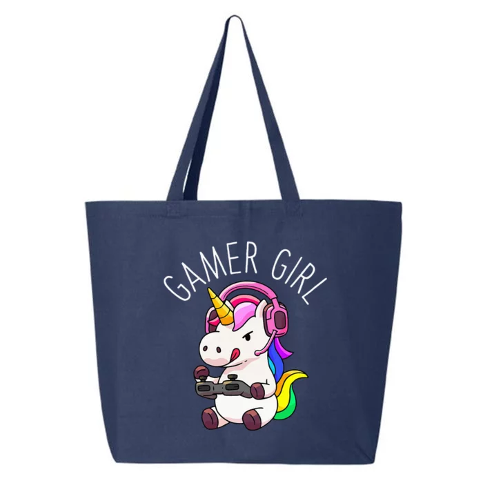 Gamer Girl Unicorn Gaming Cute Video Game Gift 25L Jumbo Tote