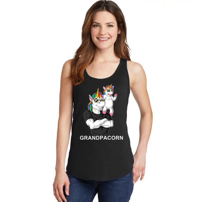 Grandpacorn Grandpa Unicorn Ladies Essential Tank