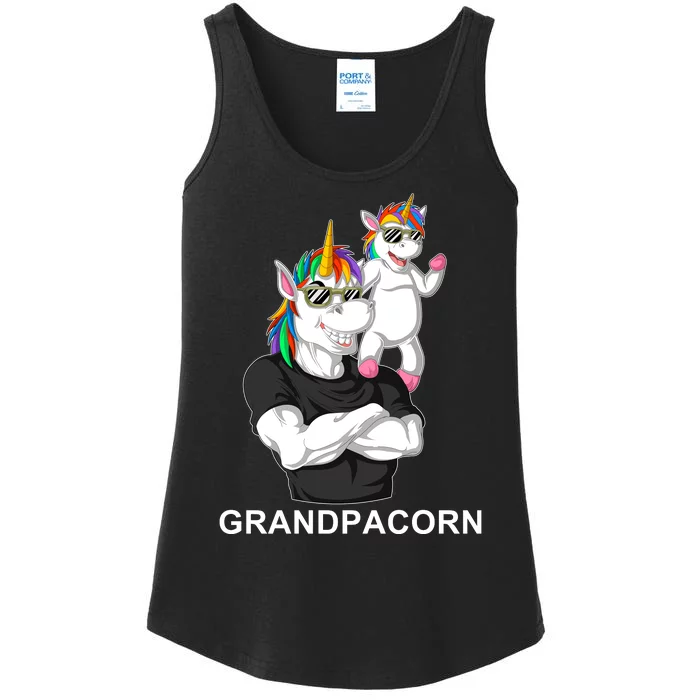 Grandpacorn Grandpa Unicorn Ladies Essential Tank