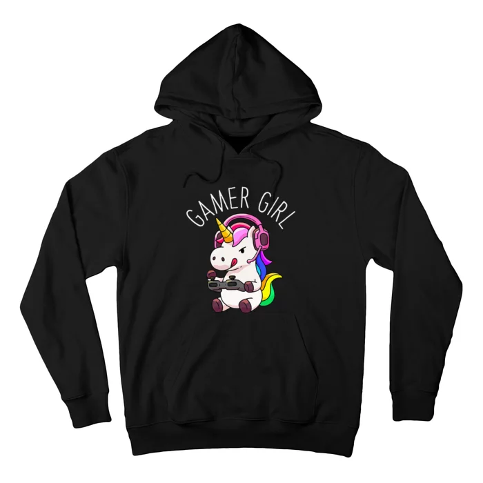 Gamer Girl Unicorn Gaming Cute Video Game Gift Women Hoodie