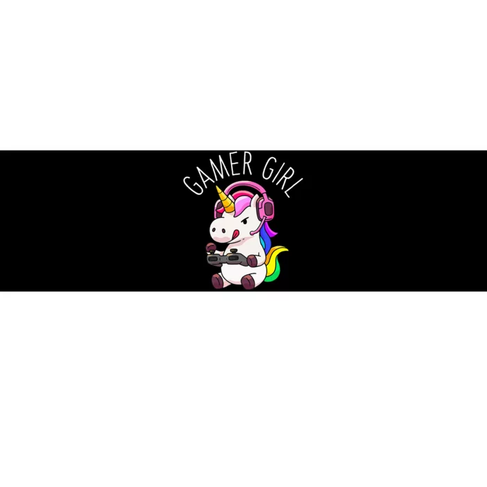 Gamer Girl Unicorn Gaming Cute Video Game Gift Women Bumper Sticker