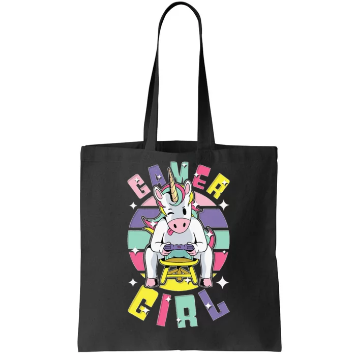 Gamer Girl Unicorn Tote Bag