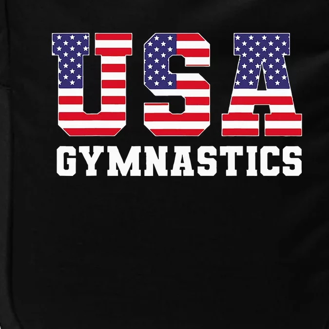 Gymnast Gymnastics Usa American Flag Impact Tech Backpack