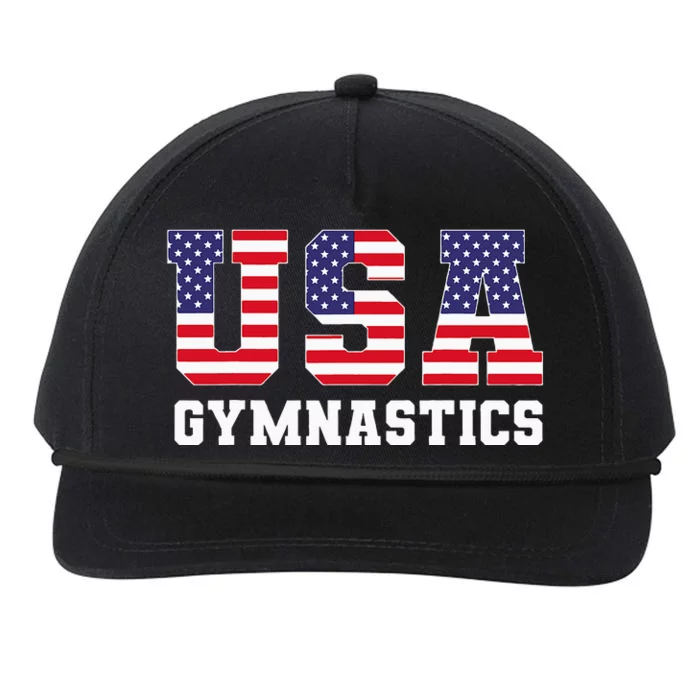 Gymnast Gymnastics Usa American Flag Snapback Five-Panel Rope Hat