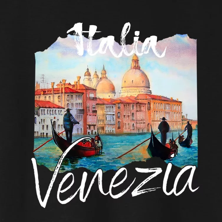 Great Gift Venice Souvenir Venice Italy Women's Crop Top Tee