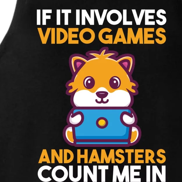 Games Gamer Video Games Hamster Cool Gift Ladies Tri-Blend Wicking Tank