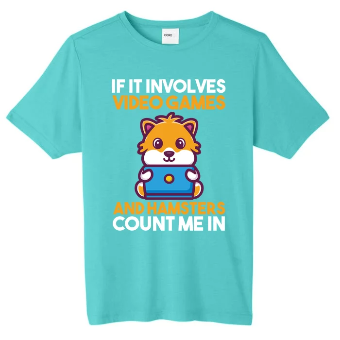 Games Gamer Video Games Hamster Cool Gift ChromaSoft Performance T-Shirt