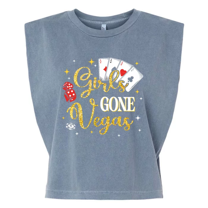 Girl Gone Vegas Birthday Party Las Vegas Trip Bday Wo Garment-Dyed Women's Muscle Tee