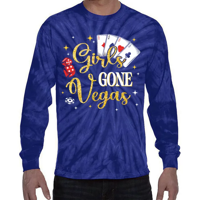 Girl Gone Vegas Birthday Party Las Vegas Trip Bday Wo Tie-Dye Long Sleeve Shirt