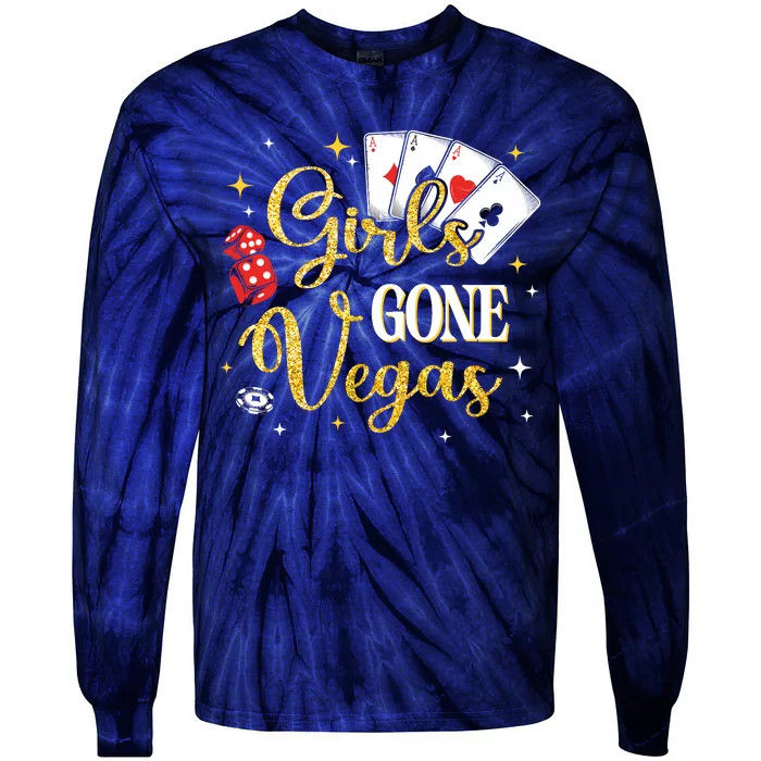 Girl Gone Vegas Birthday Party Las Vegas Trip Bday Wo Tie-Dye Long Sleeve Shirt