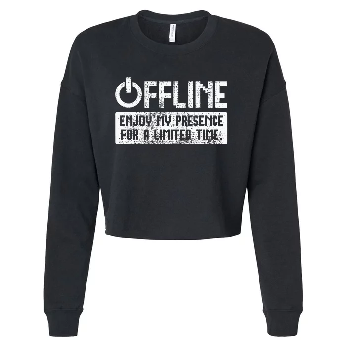 Gamer Gaming Video Games Cropped Pullover Crew