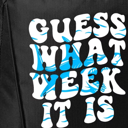 Groovy Guess What Week It Is Funny Shark Joke Shark Lover City Backpack