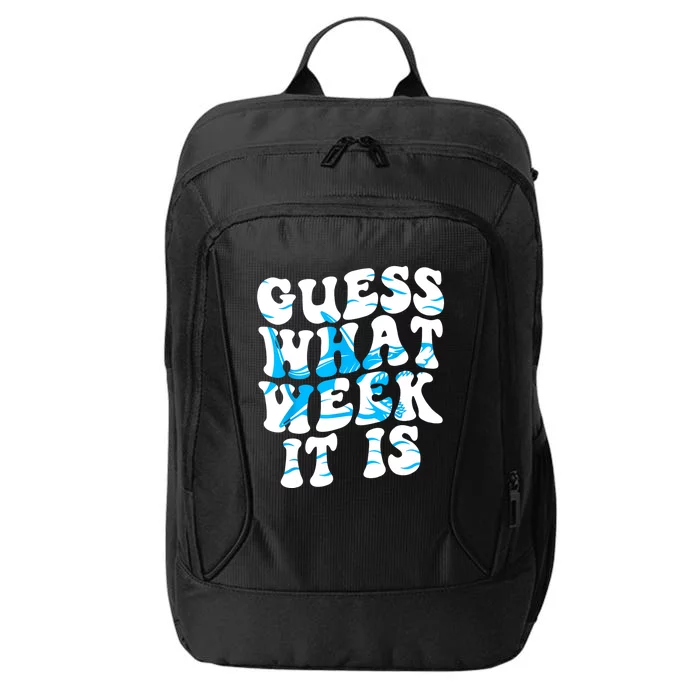 Groovy Guess What Week It Is Funny Shark Joke Shark Lover City Backpack