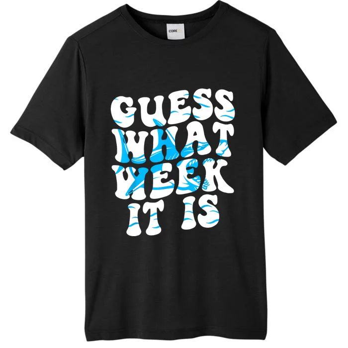 Groovy Guess What Week It Is Funny Shark Joke Shark Lover ChromaSoft Performance T-Shirt